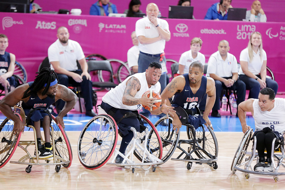 O basquete em cadeira de rodas foi a modalidade mais impactada pela recomposição de orçamento do Bolsa Atleta. Foto: Francisco Medeiros/Ministério da Cidadania